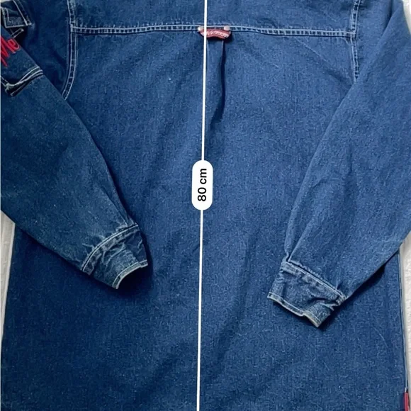 Vintage Mecca Men’s Tall Denim Jean Jacket | Size L - Picture 6 of 8